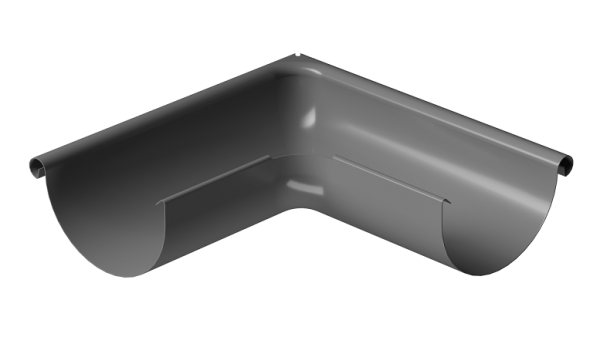 Угол внешний 90° D125 Döcke STAL PREMIUM Графит, (RAL 7024) купить в Кировске