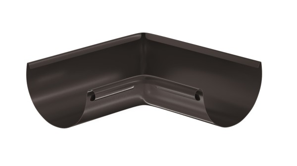 Водосток Aquasistem, система 125x90 - Угол желоба, внутренний 90° RR 32 Тёмно-Коричневый купить в Кировске