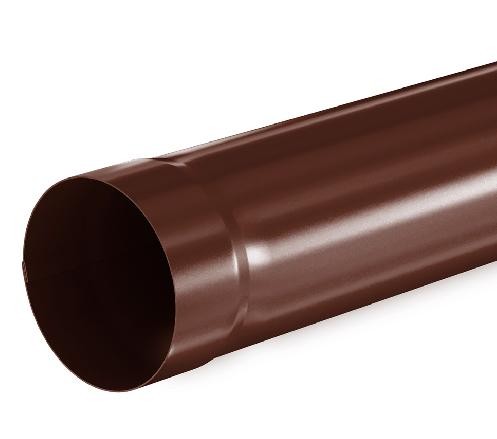Водосток Aquasistem, система 150/100 - Труба водосточная 1.00м RAL 8017 Коричневый купить в Кировске