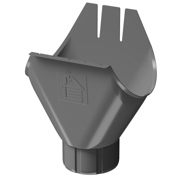 Воронка желоба D125 Döcke STAL PREMIUM Графит, (RAL 7024) купить в Кировске