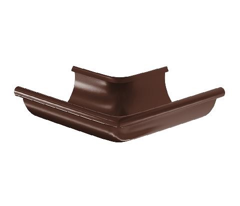 Водосток Aquasistem, система 150/100 - Угол желоба, наружный 90° RAL 8017 Коричневый купить в Кировске