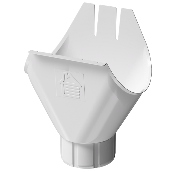 Воронка желоба D125 Döcke STAL PREMIUM Пломбир, (RAL 9010) купить в Кировске