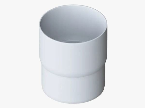 Водосток Альта-Профиль ПВХ – Муфта трубы водосточная (белый) купить в Кировске