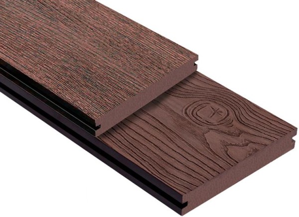 Террасная доска ДПК Outdoor 3D полнотелая STORM/OCEAN BROWN коричневая микс купить в Кировске