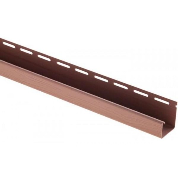 J-профиль Люкс Крашенный, T-15, ВН, Красно-коричневый купить в Кировске