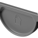 Заглушка желоба D125 Döcke STAL PREMIUM Графит, (RAL 7024) купить в Кировске