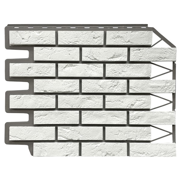 Фасадная панель FineBer, Кирпич Баварский, Белый купить в Кировске