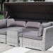 Диван-Трансформер AFINA плетеный из иск. ротанга AFM-320G Grey купить в Кировске