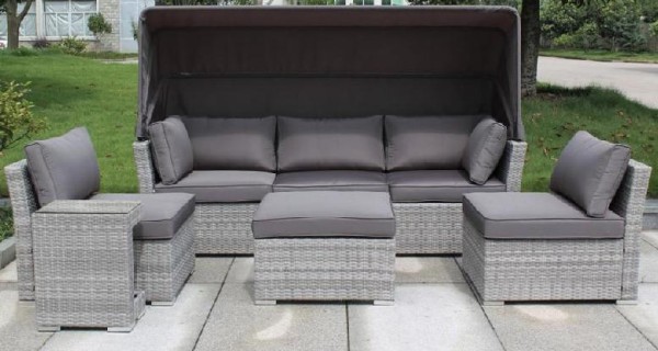 Диван-Трансформер AFINA плетеный из иск. ротанга AFM-320G Grey купить в Кировске