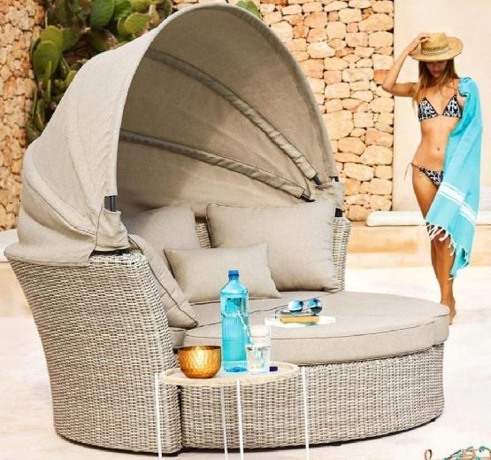 Диван-Трансформер AFINA плетеный из иск. ротанга AFM-325 Beige купить в Кировске