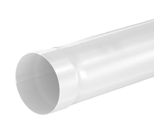 Водосток Aquasistem, система 150/100 - Труба водосточная 1.00м RAL 9003 Белый купить в Кировске