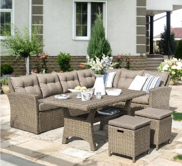 Комплект мебели AFINA плетеной из иск. ротанга AFM-307B Beige купить в Кировске