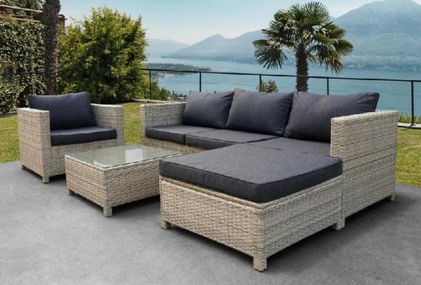 Комплект мебели AFINA плетеной из иск. ротанга YR821G Grey/Grey купить в Кировске