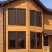 Фиброцементный сайдинг Latonit Красное дерево (RAL 8001/8008) купить в Кировске