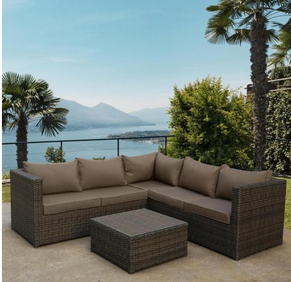 Комплект мебели AFINA плетеной из иск. ротанга YR825A Brown/Beige купить в Кировске