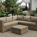 Комплект мебели AFINA плетеной из иск. ротанга YR825B Beige купить в Кировске