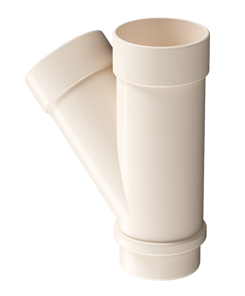 Тройник 45˚ Docke Lux ПВХ Латте купить в Кировске