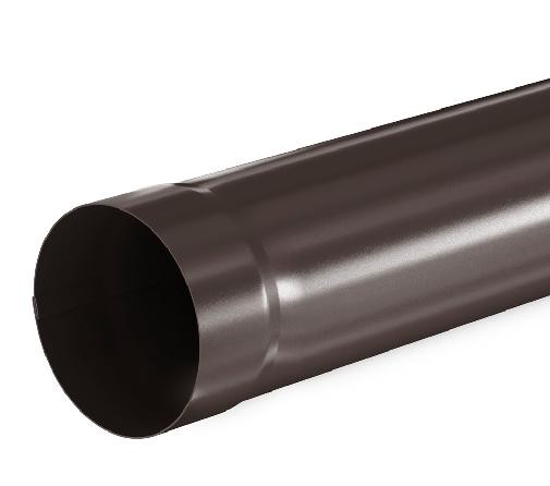 Водосток Aquasistem, система 125x90 - Труба водосточная 1.00м RR 32 Тёмно Коричневый купить в Кировске