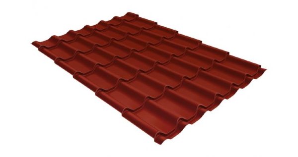 Металлочерепица классик 0,5 Satin RAL 3009 оксидно-красный купить в Кировске