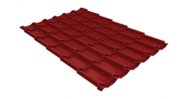 Металлочерепица классик 0,5 Satin RAL 3011 коричнево-красный купить в Кировске
