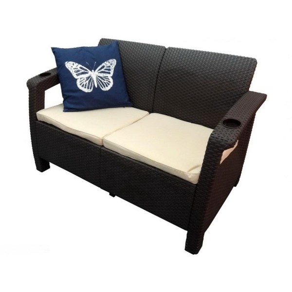 Двухместный диван Yalta Sofa Seаt венге купить в Кировске