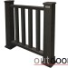 Ограждение из ДПК Outdoor Классик 3D STORM чёрный купить в Кировске