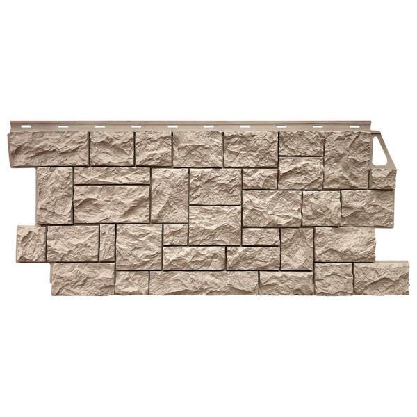 Фасадная панель FineBer, Камень Дикий, Песочный купить в Кировске