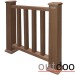 Ограждение из ДПК Outdoor Классик 3D STORM коричневый микс купить в Кировске