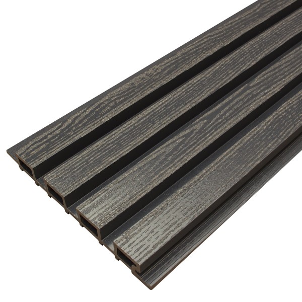 Фасадная доска из ДПК Faynag Wood Рейка Мокрый Асфальт купить в Кировске