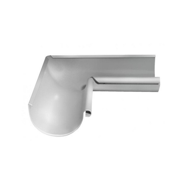 Водосток Grand Line 125x90 – Угол внутренний 90° RAL 9003 купить в Кировске