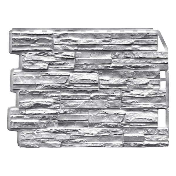 Фасадная панель FineBer, Скол - Светло-серый купить в Кировске