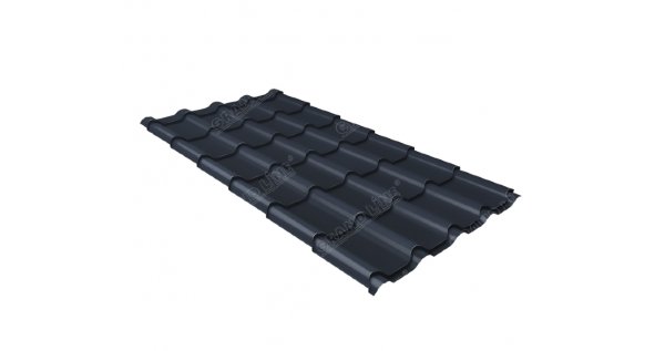 Металлочерепица камея 0,5 Satin RAL 7024 мокрый асфальт купить в Кировске