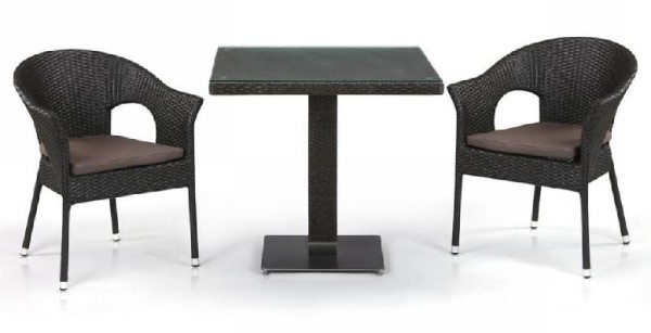 Комплект плетеной мебели AFINA из иск. ротанга T605SWT/Y79A-W53 Brown 2Pcs купить в Кировске