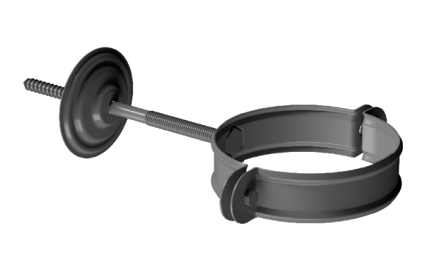 Хомут трубы D90 Döcke STAL PREMIUM Графит, (RAL 7024) купить в Кировске