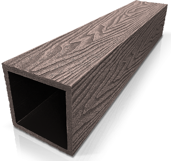Столб ДПК 3D GardenParkett фактура дерева Венге купить в Кировске
