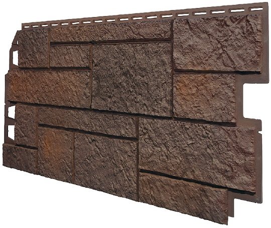 Фасадная панель VOX Sandstone (Сандстоун) темно коричневый купить в Кировске