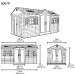 Сарай пластиковый LifeTime 15x8 DD купить в Кировске