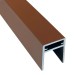 П-профиль Алюминиевый EasyDecking 35x25 Коричневый купить в Кировске