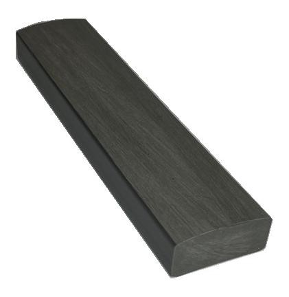 Лавочный брус Ecodecking Некст полнотелый брашированный 70х35 графит купить в Кировске