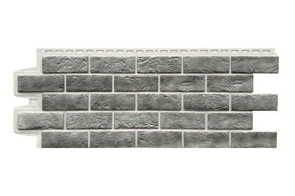 Фасадная панель Grand Line Состаренный кирпич Элит гранит, ШОВ белый купить в Кировске