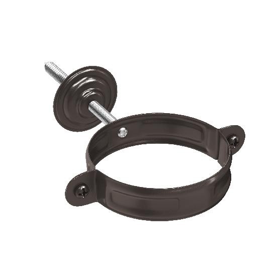 Водосток Aquasistem, система 125x90 - Комплект крепления трубы RR 32 Тёмно Коричневый  купить в Кировске