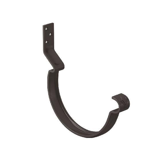 Водосток Aquasistem, система 125x90 - Крюк крепления желоба короткий RR 32 Тёмно Коричневый купить в Кировске