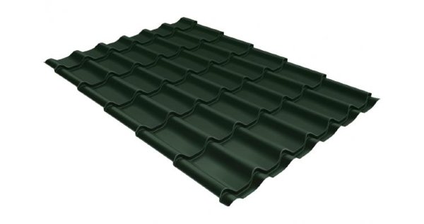 Металлочерепица классик 0,5 Satin RR 11 темно-зеленый купить в Кировске