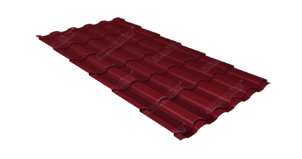 Металлочерепица кредо 0,45 Drap RAL 3005 красное вино купить в Кировске