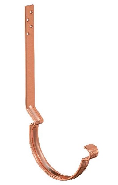 Водосток Aquasistem, система 150/100 - Крюк крепления желоба удлиненный (усиленный) медный купить в Кировске