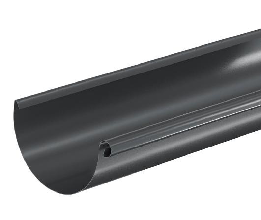 Водосток Aquasistem, система 125x90 - Водосточный желоб 3.00м RAL 7024 Тёмно-серый купить в Кировске